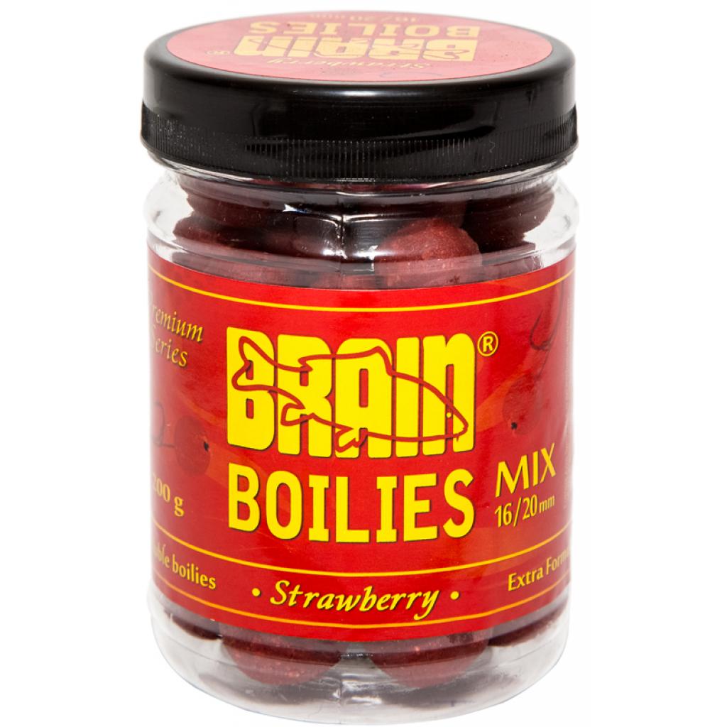 Бойл Brain fishing Strawberry (Полуниця) Soluble 200 gr, mix 16-20 mm (1858.00.37) - зображення 1
