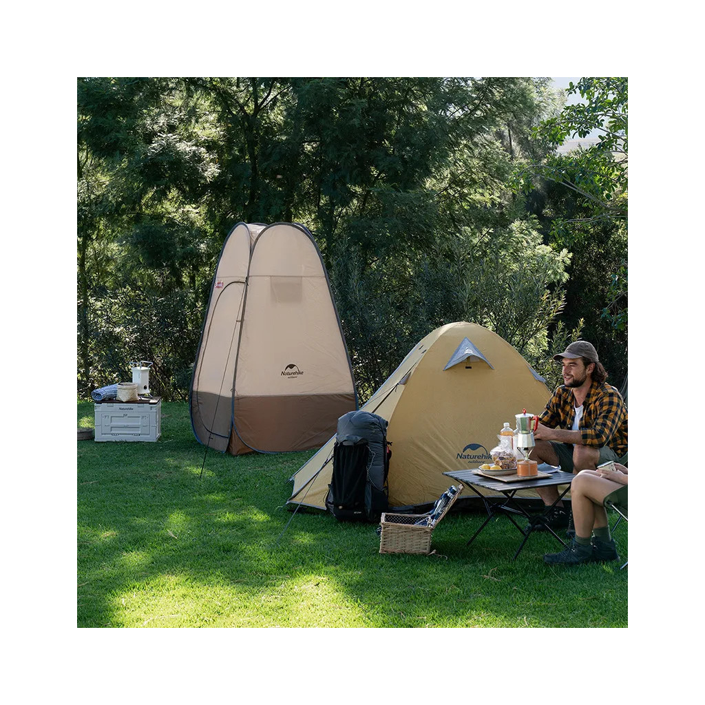 Намет Naturehike NH17Z002-P Душ/Туалет Коричневий (6927595795934) - зображення 10