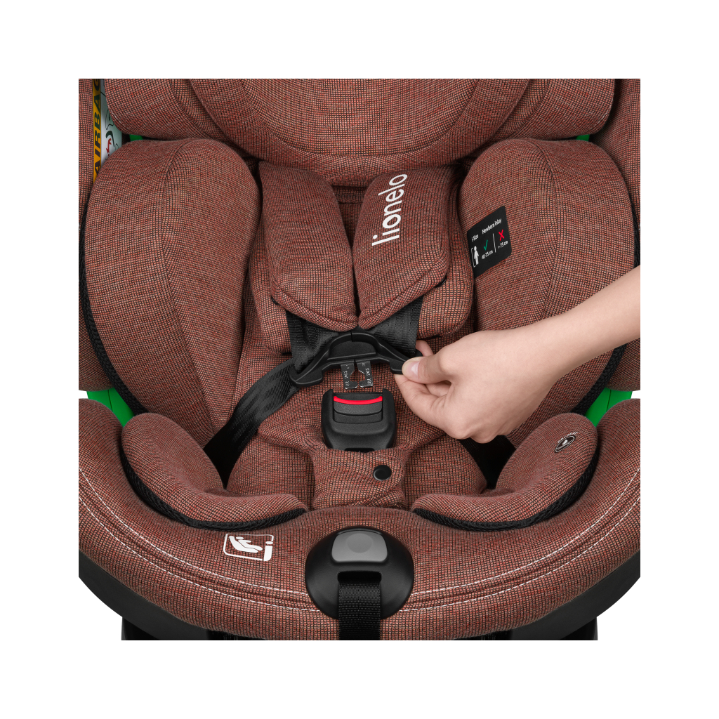 Автокрісло Lionelo Harmony I-Size Red Brick Bamboo (LO-HARMONY I-SIZE RED BRICK BAMBOO) - зображення 8