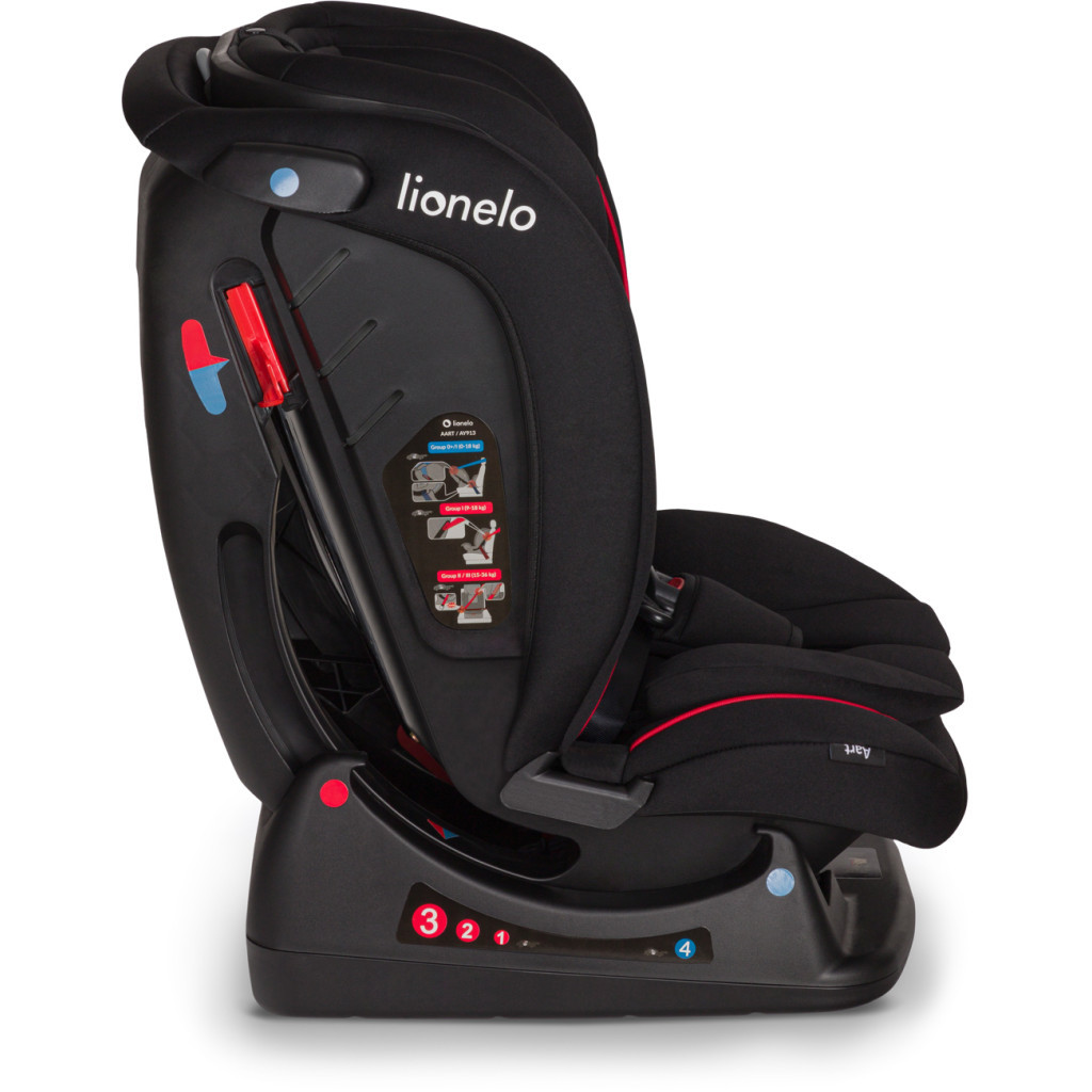 Автокрісло Lionelo AART 0-36 кг Black Carbon Red (LO-AART BLACK CARBON RED) - зображення 6