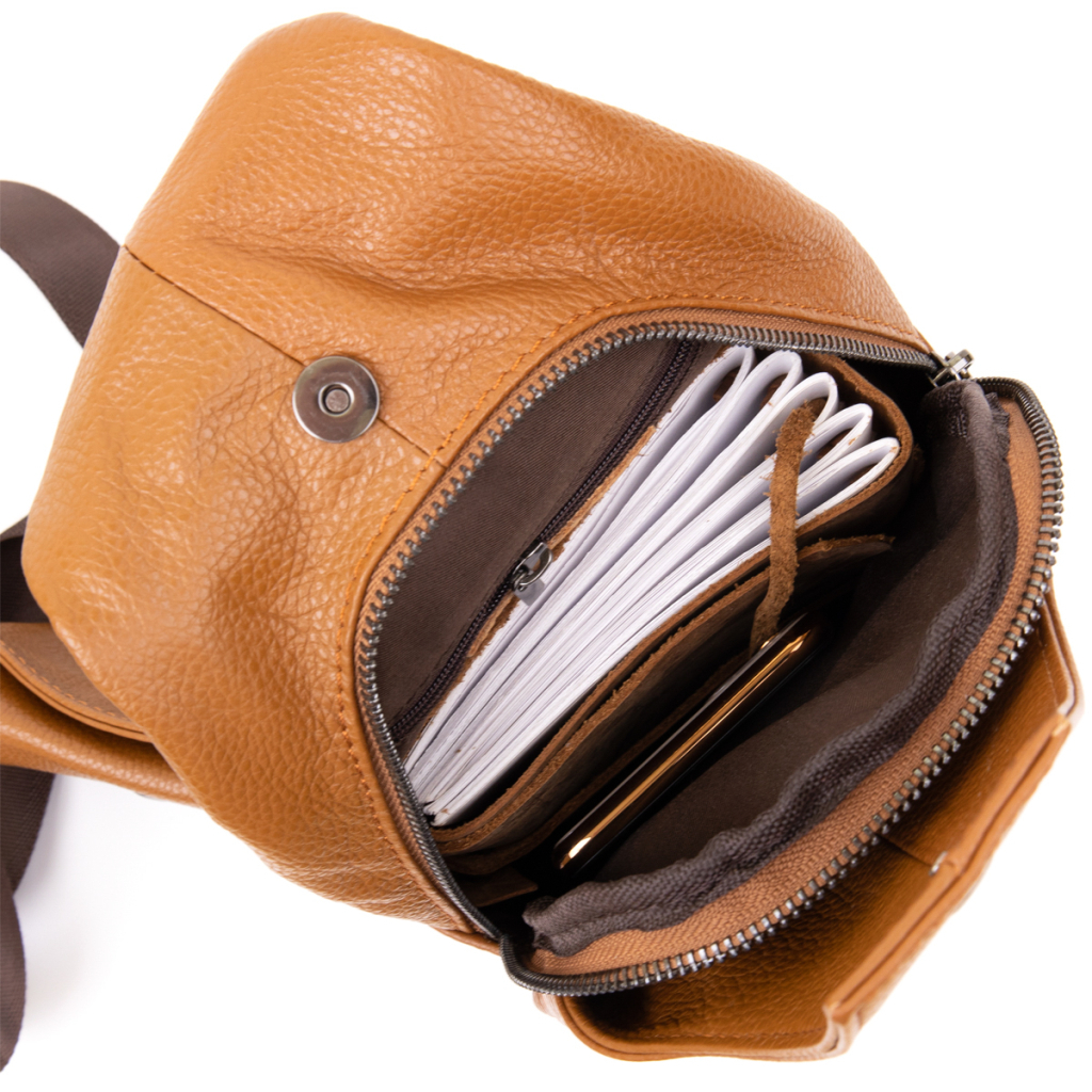 Сумка Vintage Крос боді Руда (20404) - зображення 6