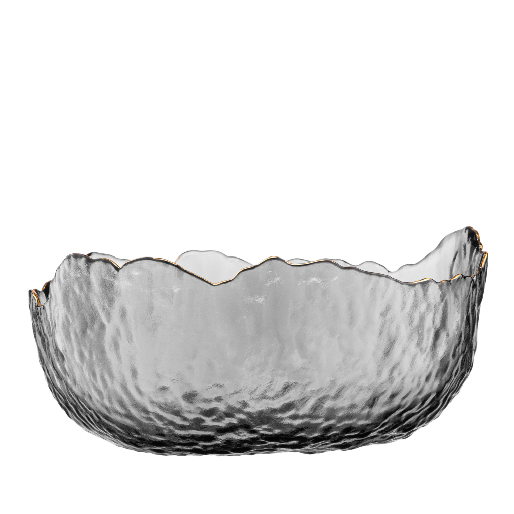 Салатник Ardesto Bell 19.5см, скло, сірий (AR5007) - зображення 3