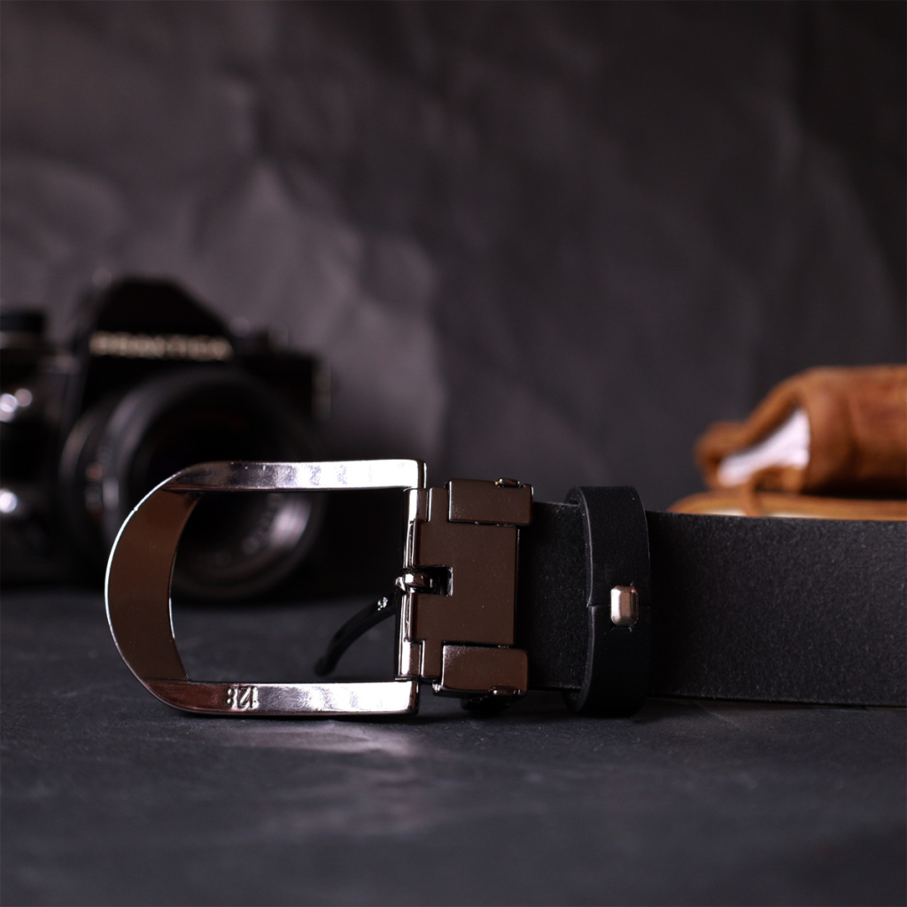 Ремінь Grande Pelle Брючний з натуральної шкіри Чорний (11681) - зображення 9