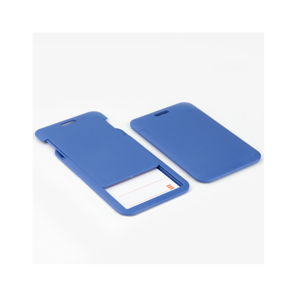 Бейдж Axent слайдер вертикальний, 54х85мм , димчастий синій (4500V-02-A) - изображение 5