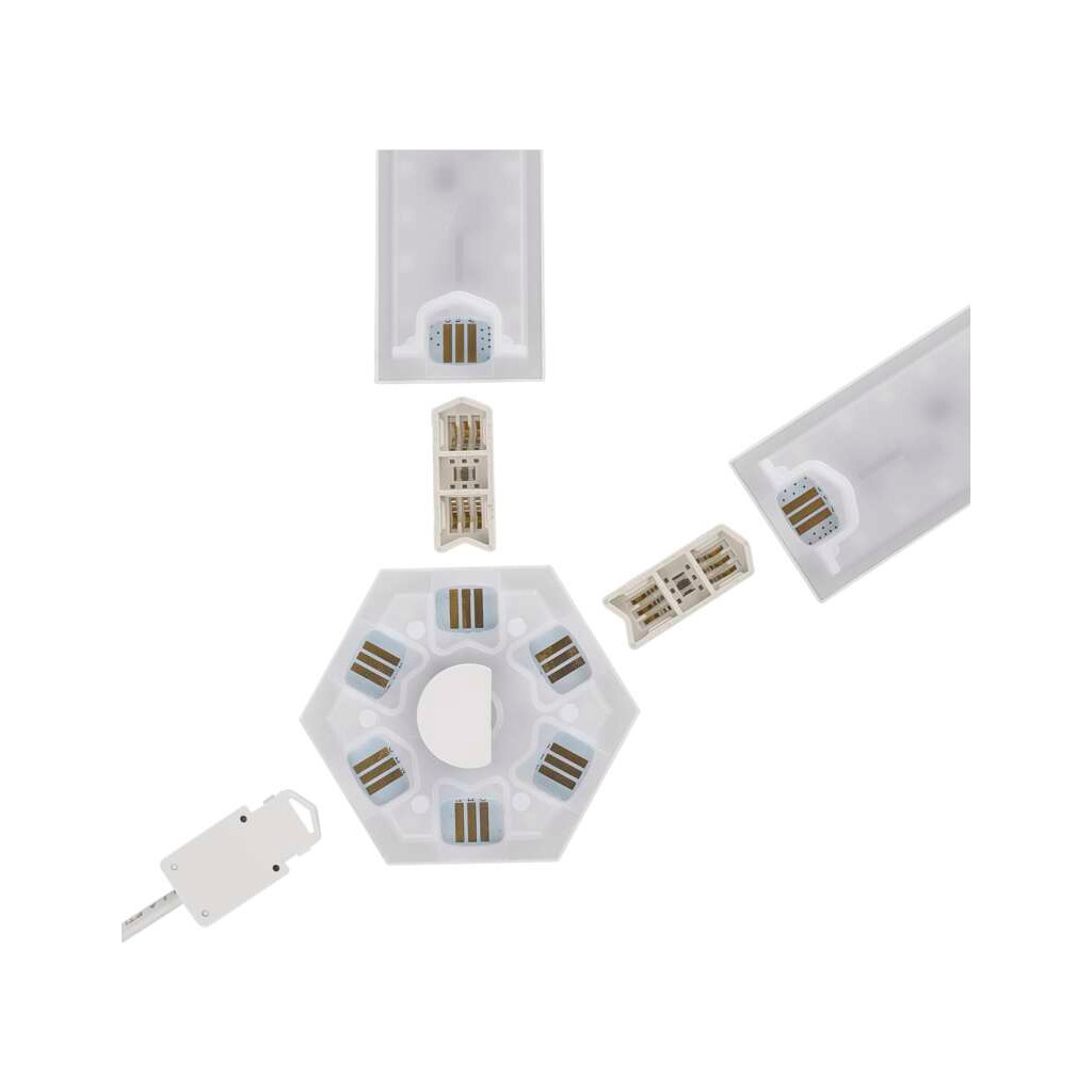 Світильник EMOS ZIW269R LINES 9шт. 34 Вт, RGBIC, WIFI black (ZIW269R) - зображення 9