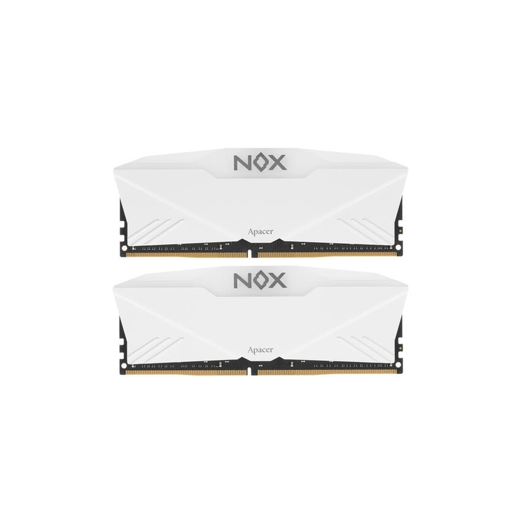Модуль пам'яті для комп'ютера DDR4 32GB (2x16GB) 3200 MHz NOX RGB White Apacer (AH4U32G32C28YNWAA-2) - зображення 1