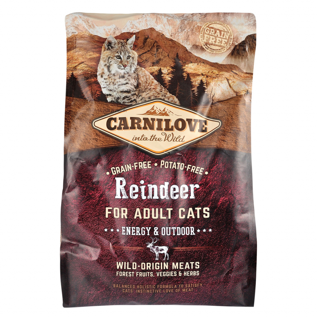 Сухий корм для кішок Carnilove Cat Energy and Outdoor 2 кг (8595602512256) - зображення 1