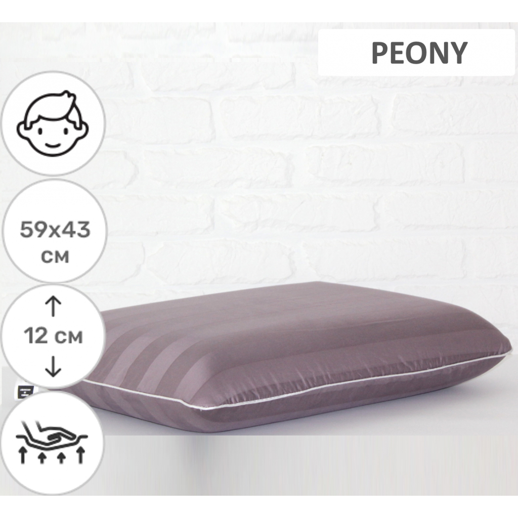 Подушка MirSon ортопедична 6046 Noble stripe Peony Men 59х43х12 (2200003261691) - зображення 2