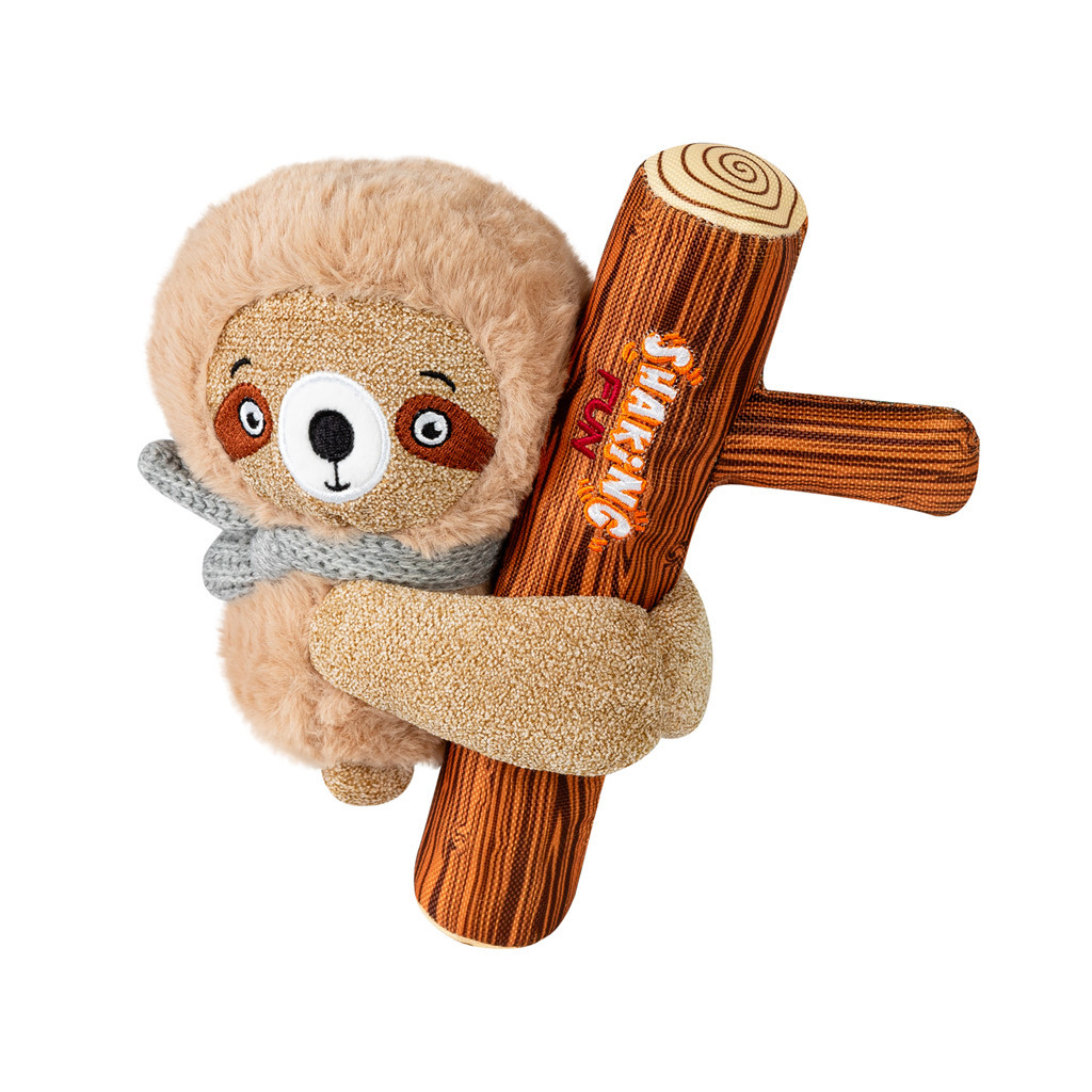 Іграшка для собак GiGwi Shaking Fun Лінивець з великою пищалкою 22 см (2261) - зображення 1