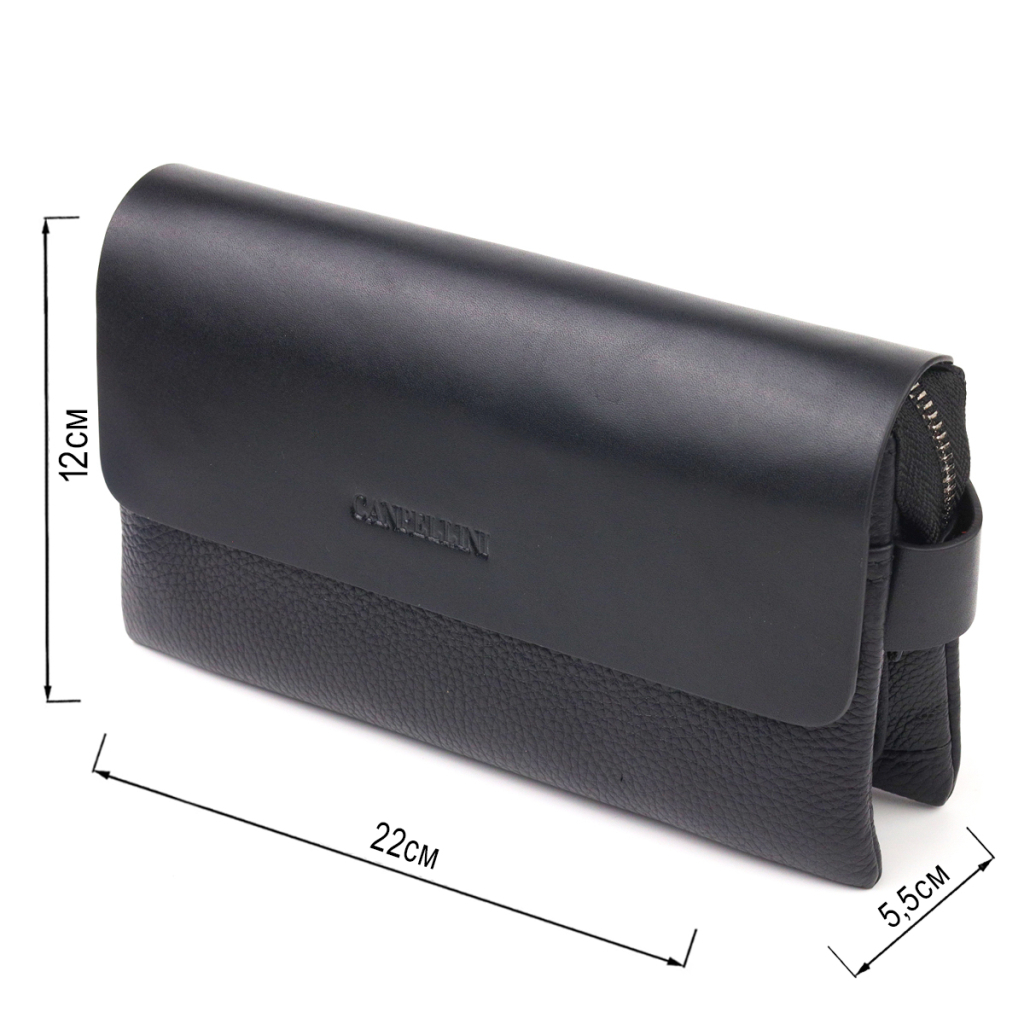 Сумка Canpellini З натуральної шкіри Чорна (21564) - зображення 3