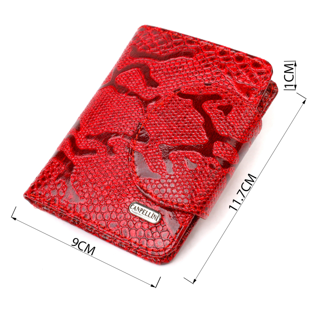 Портмоне Canpellini З натуральної шкіри Червоне (21810) - зображення 3