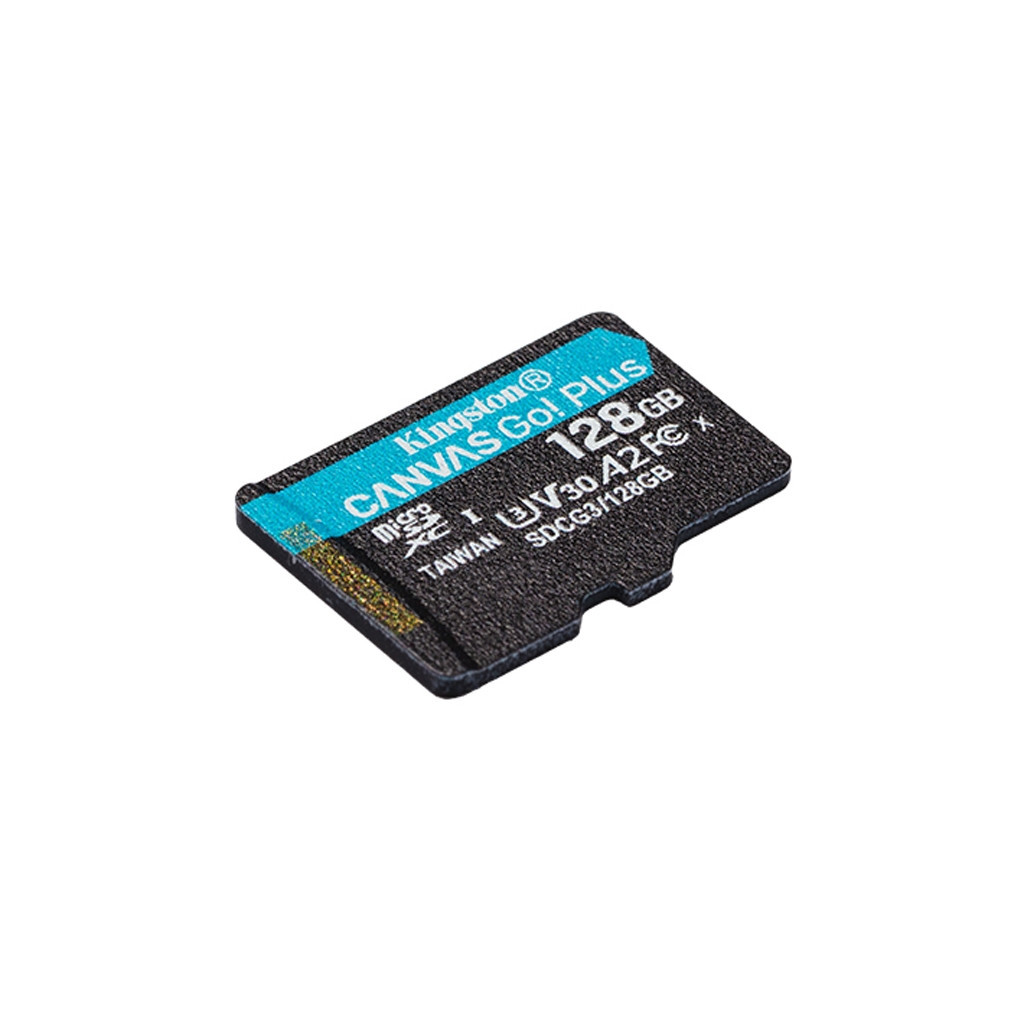 Карта пам'яті Kingston 128GB microSD class 10 UHS-I U3 A2 Canvas Go Plus (SDCG3/128GBSP) - зображення 2