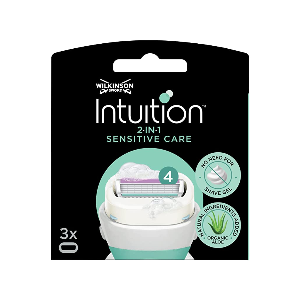 Змінні касети Wilkinson Sword Intuition Sensitive Care 3 шт. (4027800407101) - изображение 1