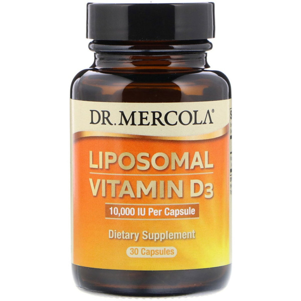 Вітамін Dr. Mercola Ліпосомальний Вітамін D3, 10000 МО, Liposomal Vitamin D3, 30 (MCL-03148) - зображення 1