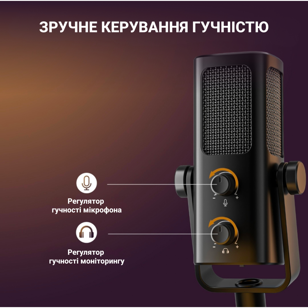 Мікрофон Fifine Profile 3 USB Black (Profile3) - зображення 8
