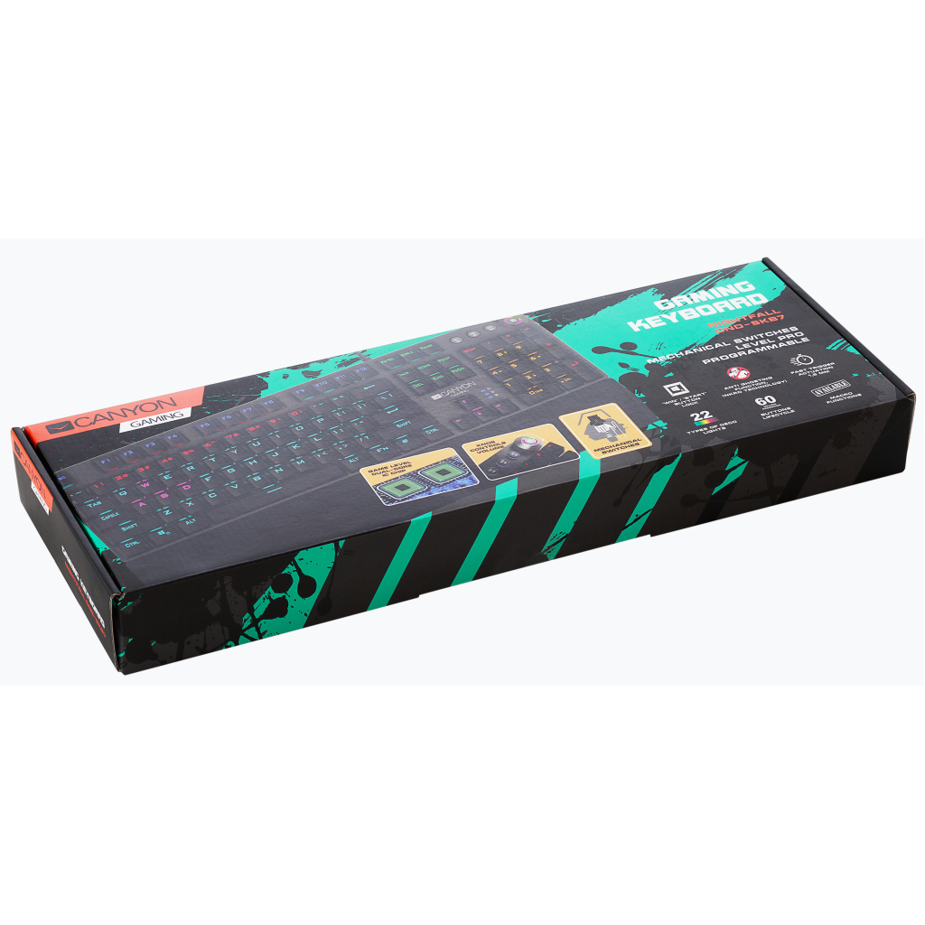 Клавіатура Canyon Nightfall GK-7 USB Black (CND-SKB7-RU) - зображення 3