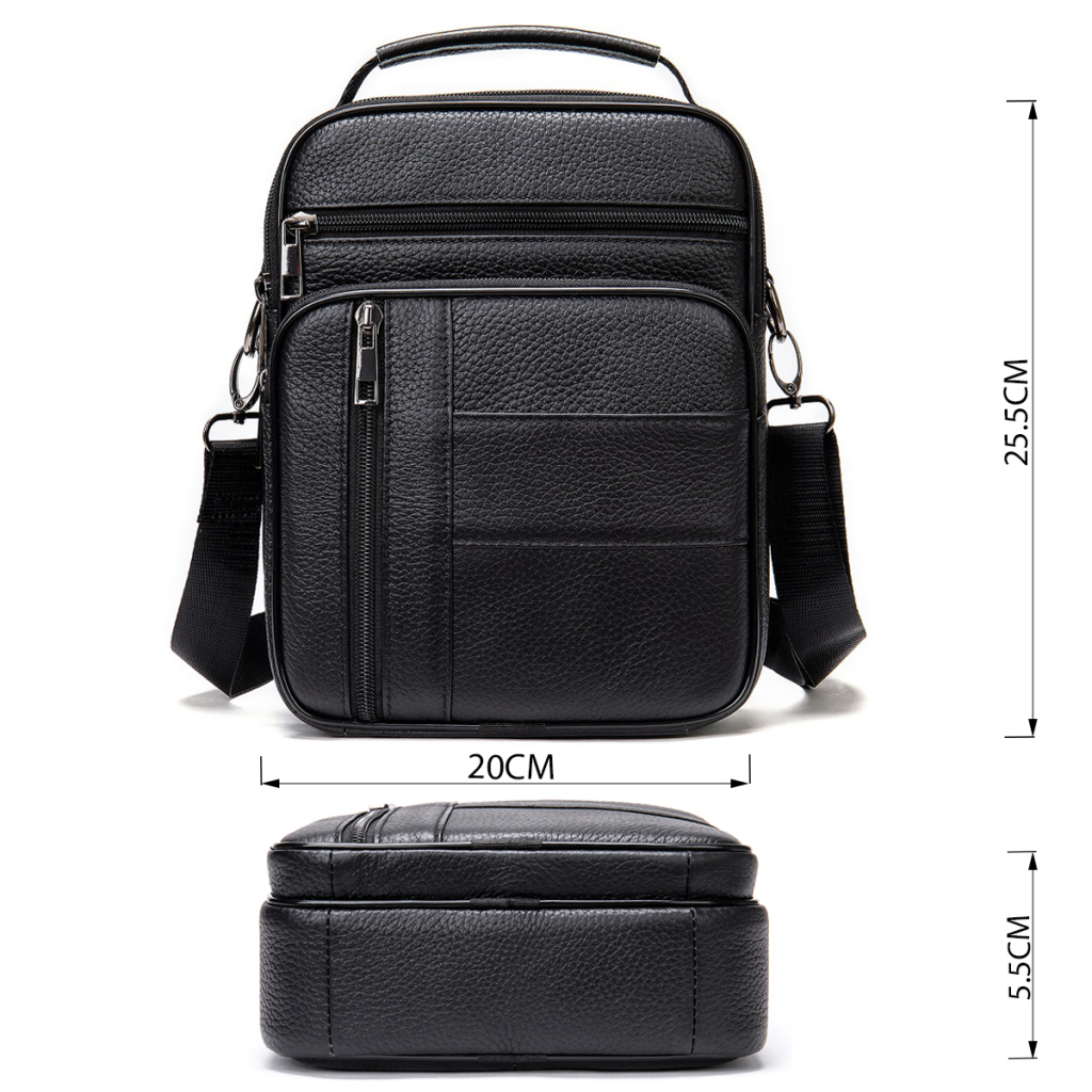 Сумка Vintage Шкіряна Чорна (20347) - зображення 3