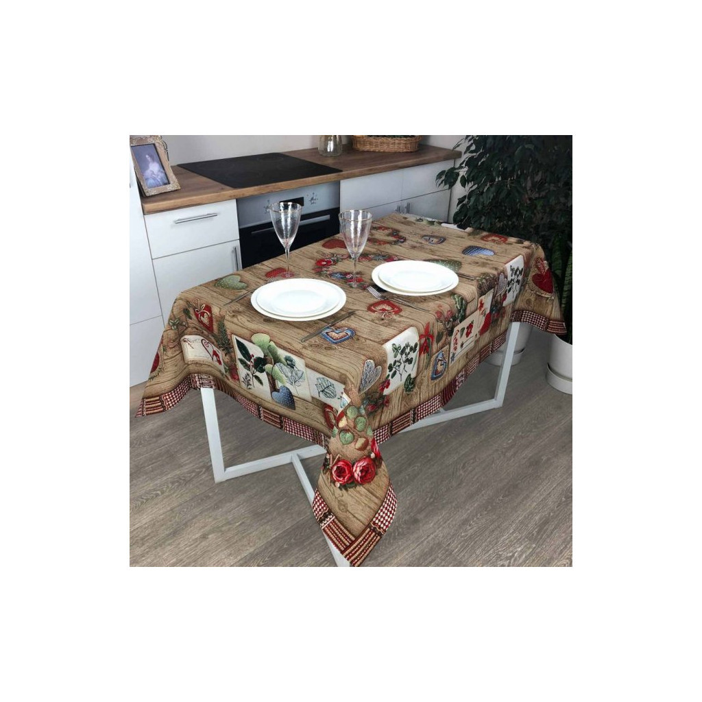 Скатертина Прованс Wooden 140х134 см (4823093435971) - зображення 5