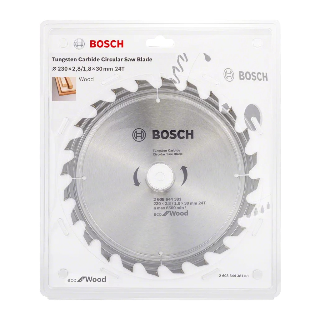 Диск пильний Bosch пиляльний Eco for Wood 230x30-24T (2.608.644.381) - зображення 2