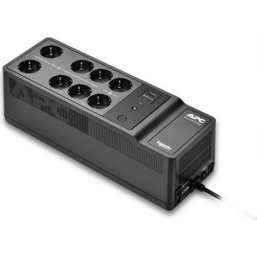 Пристрій безперебійного живлення APC Back-UPS 550VA, 300W (BE500G2-GR) - зображення 2