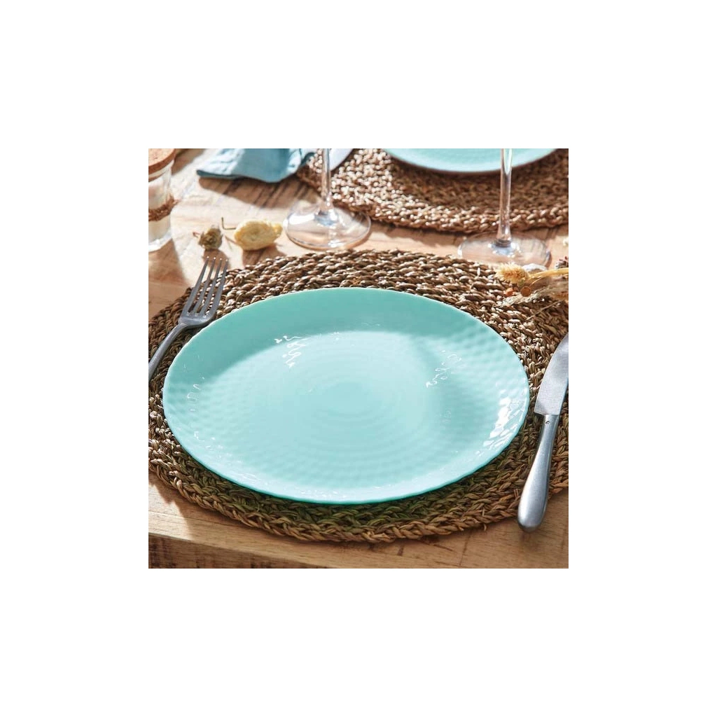 Тарілка Luminarc Pampille Light Turquoise 25 см обідня (Q4649) - зображення 3