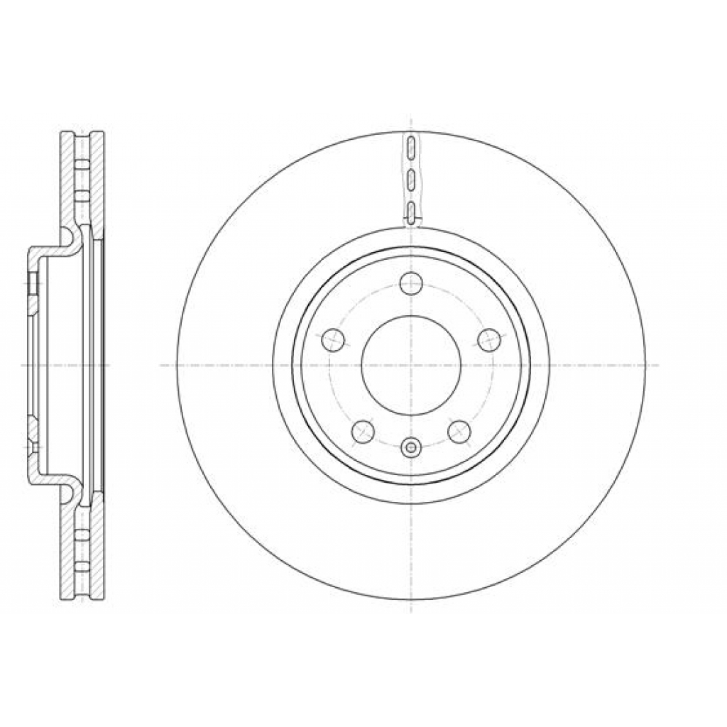 Гальмівний диск REMSA 61543.10 - зображення 1