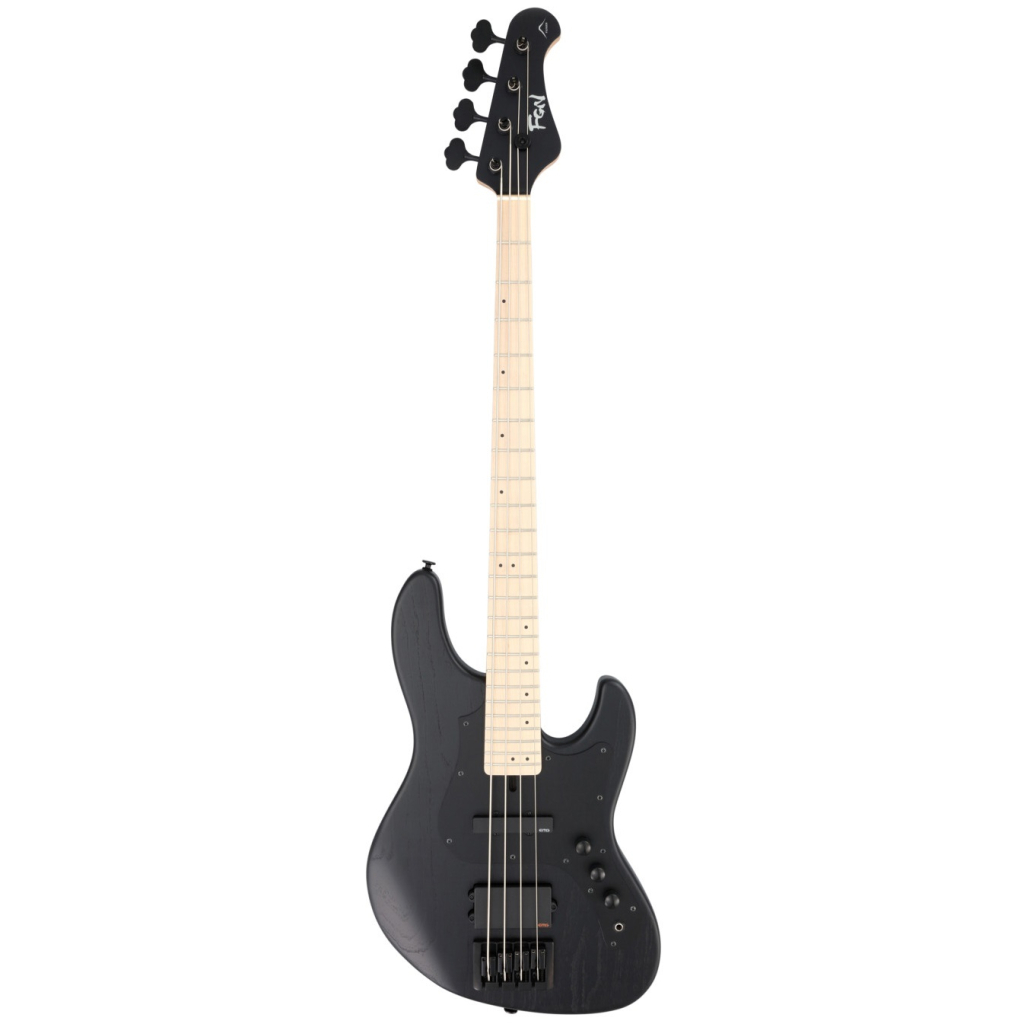 Бас-гітара FGN Mighty Jazz Dark Evolution Series Open Pore Black (JMJ3-ASH-DE-M/OPB) - зображення 1