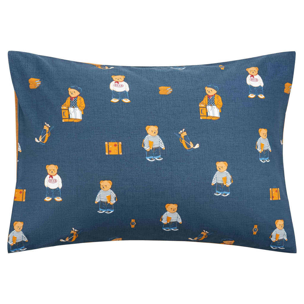 Постільна білизна Ardesto Gloria сатин ведмедики синій євро 200х220 (ART2022TB) - изображение 5