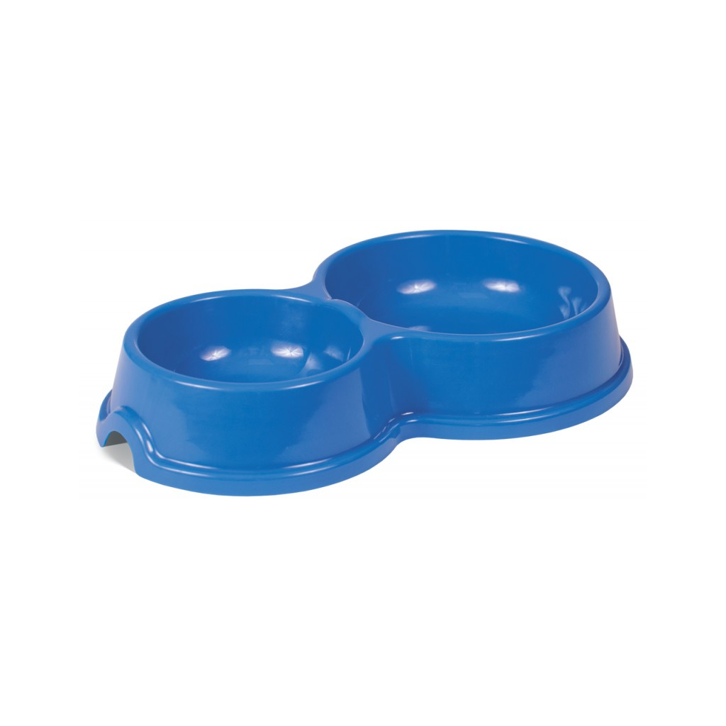 Посуд для котів Природа Миска подвійна №2 250/450 мл (4823082409143) - зображення 1