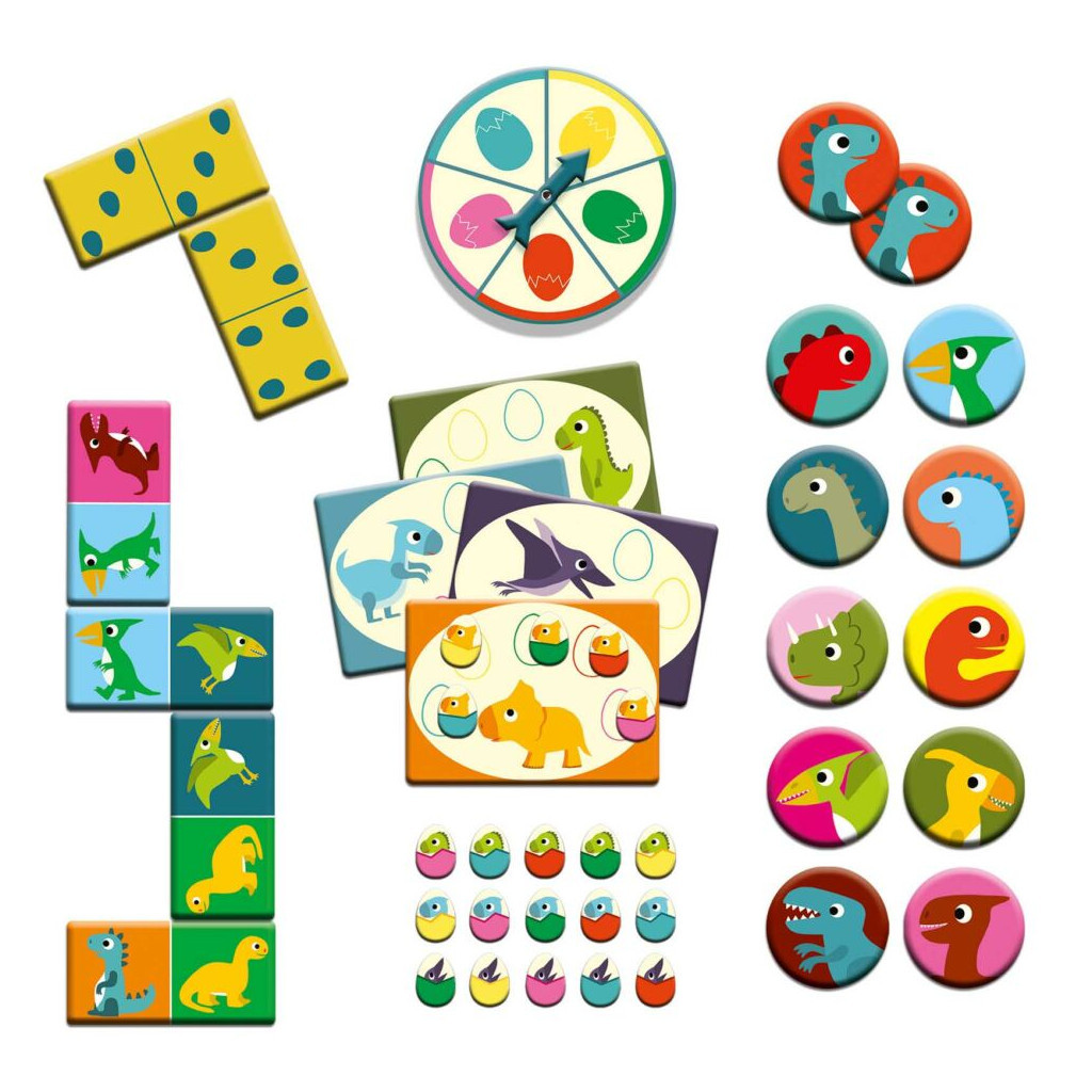 Настільна гра Djeco Набір настільних ігор Динозаври (DJ08132) - зображення 2