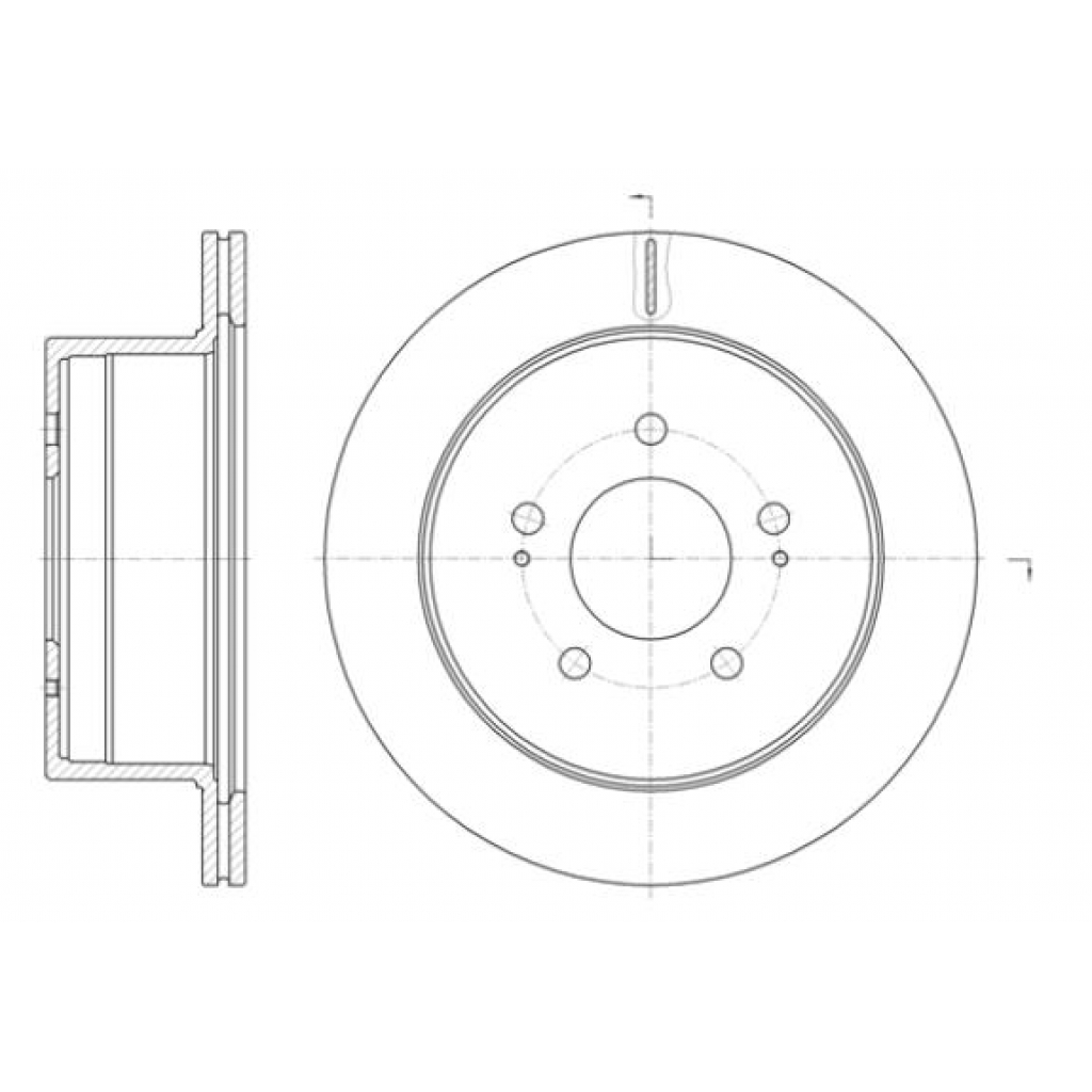 Гальмівний диск REMSA 61398.10 - зображення 1