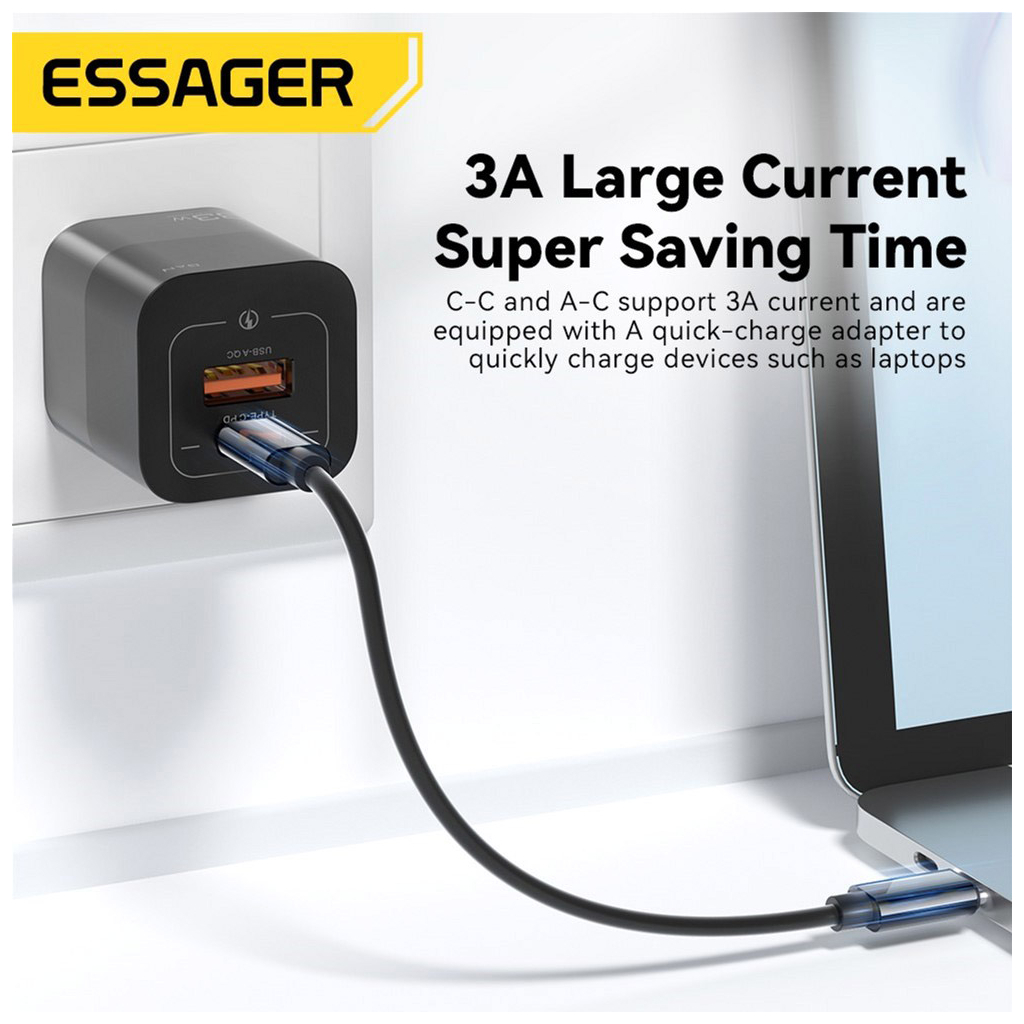 Дата кабель USB charging cable set Treasure box 0.28m Essager (ECJHZ-JH01-P) - зображення 4