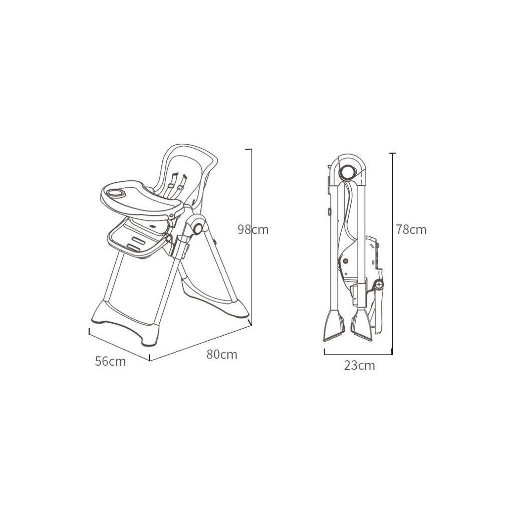 Стілець для годування Bestbaby 806 Blue (920704) - зображення 12