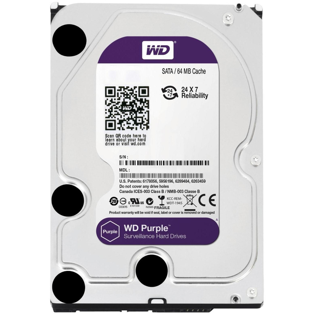 Жорсткий диск 3.5" 1TB WD (#WD10PURX-FR#) - зображення 1