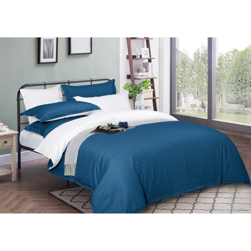 Підковдра MirSon Satin Stripe 30-0019 + 30-0001 Fatima 143х210 см (2200005264614) - зображення 1