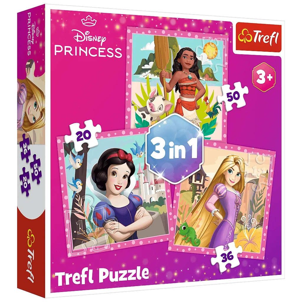 Пазл Trefl Princess Красиві квіти 3 in1 (5900511348750) - зображення 1