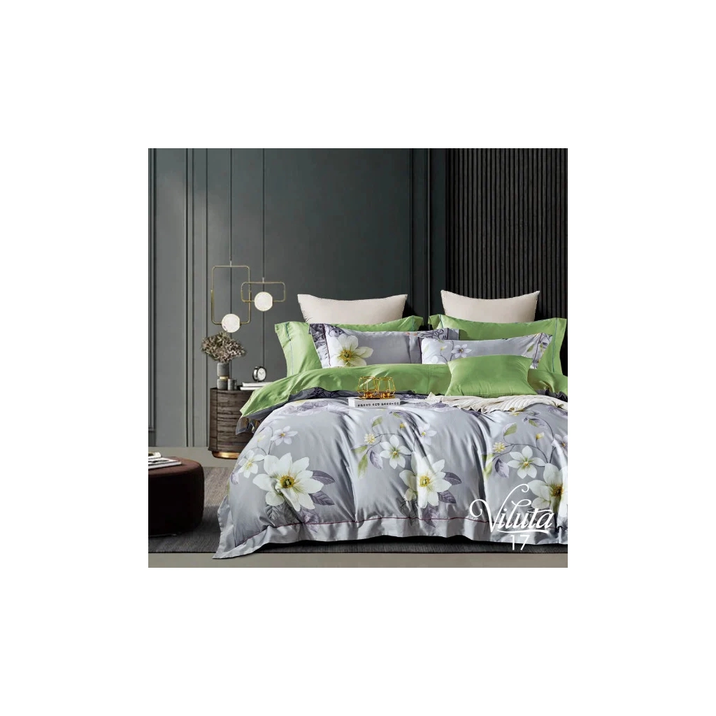 Постільна білизна Viluta Сатин Єгипетська бавовна 17 євро (17_EB_ev) - зображення 1