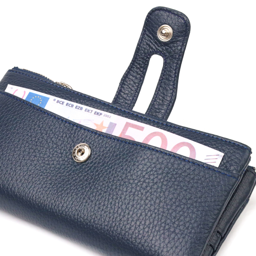 Гаманець Canpellini З натуральної шкіри Синій (21635) - зображення 5