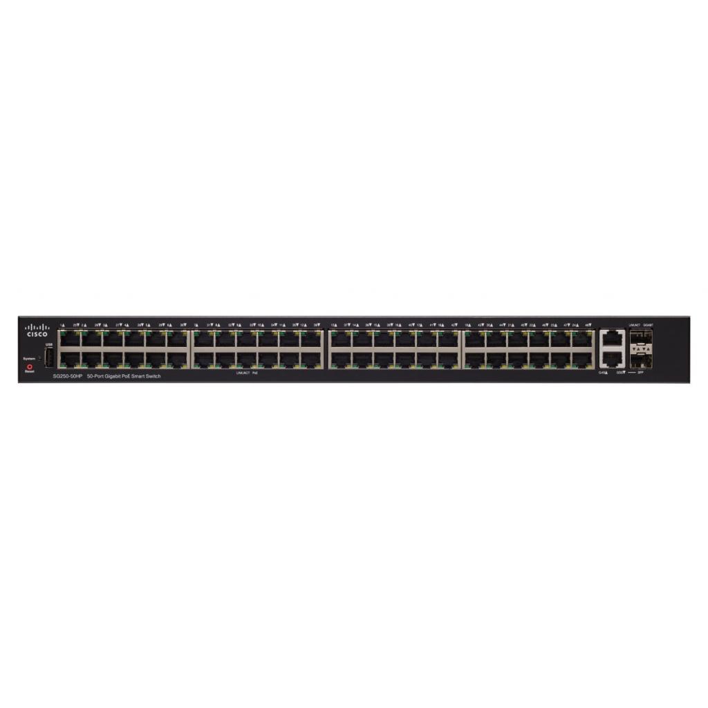 Комутатор мережевий Cisco SG250-50 (SG250-50-K9-EU) - зображення 1