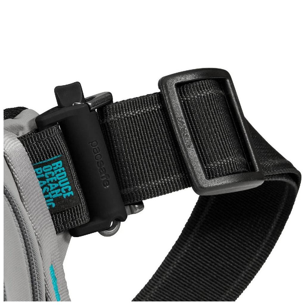 Сумка-бананка Pacsafe Eco Anti-Theft Waist Pack сірий/чорний (41104145) - зображення 6