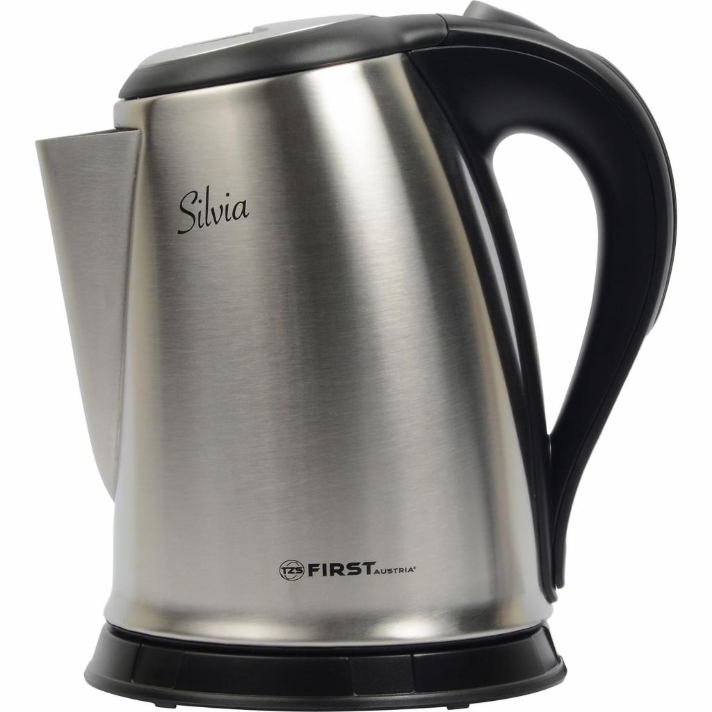 Електрочайник First без ПДВ FA-5410 Steel/Black - зображення 1