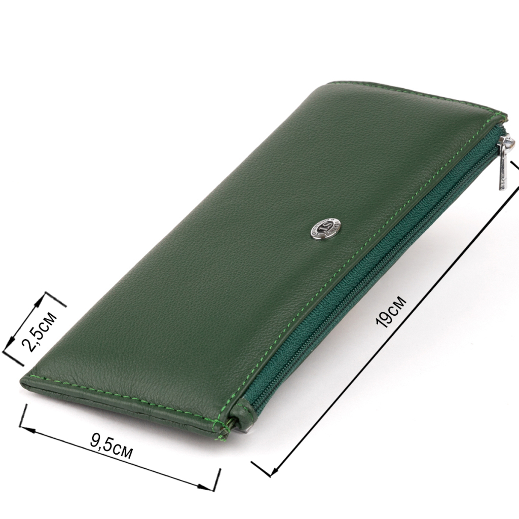 Гаманець ST Leather Зі шкіри унісекс Зелений (19328) - зображення 3