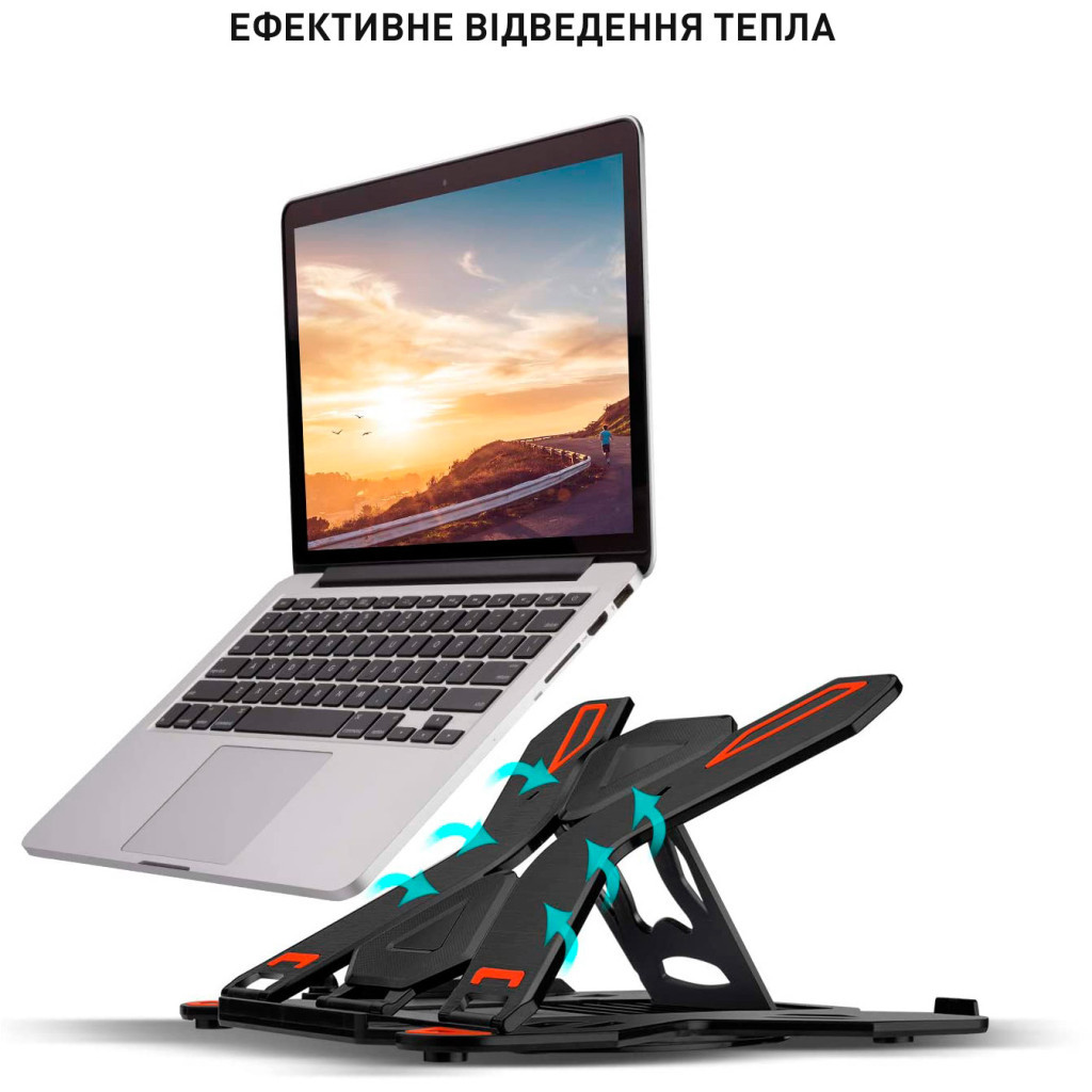 Підставка до ноутбука DYXON FIX 1 Black (DXNLSF1B) - зображення 8
