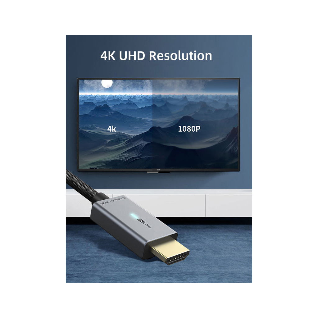 Кабель мультимедійний DisplayPort M to HDMI M 3.0m 4K60Hz Cabletime (CA915330) - зображення 3