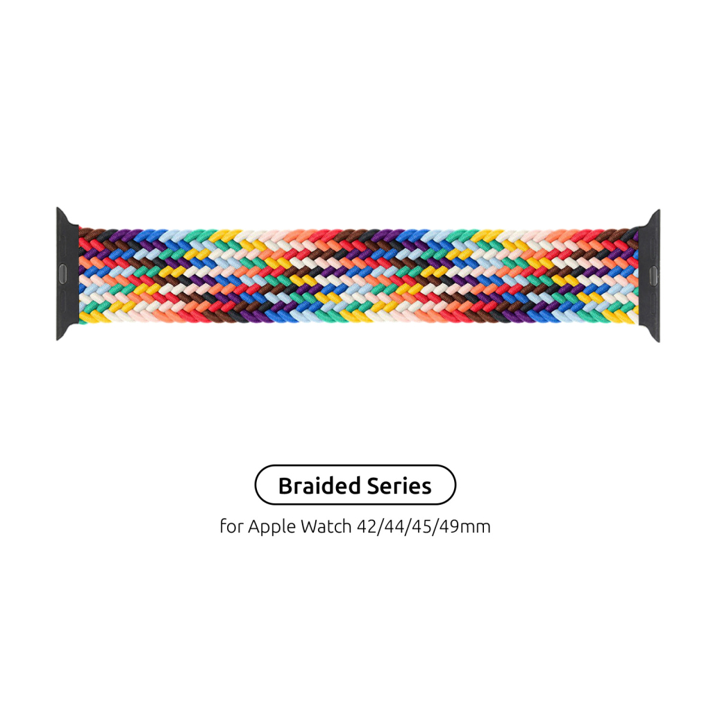 Ремінець до смарт-годинника Armorstandart Braided Solo Loop для Apple Watch 49/46/45/44/42 (Series 1-3) Pride Editi Size 6 (148 mm) (ARM64937) - зображення 4