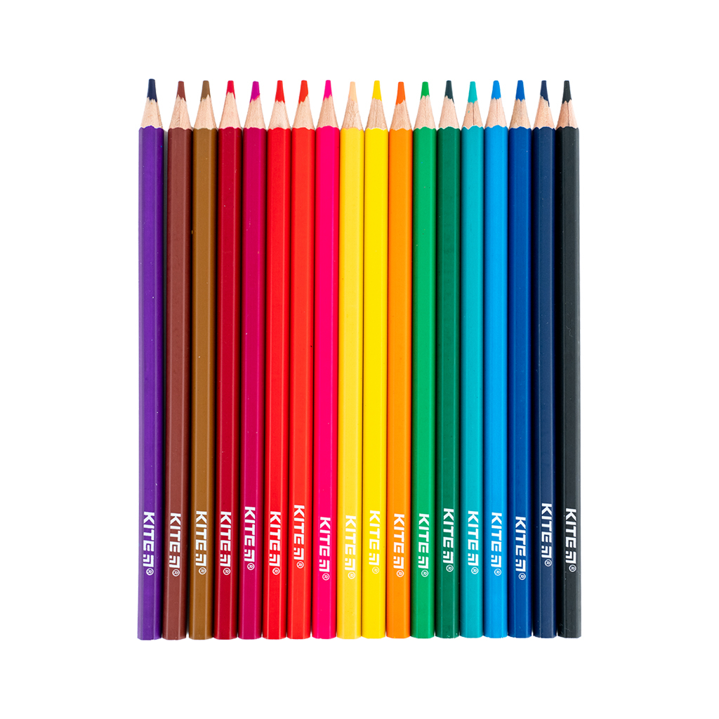Олівці кольорові Kite Classic 18 кольорів (K-052) - изображение 3