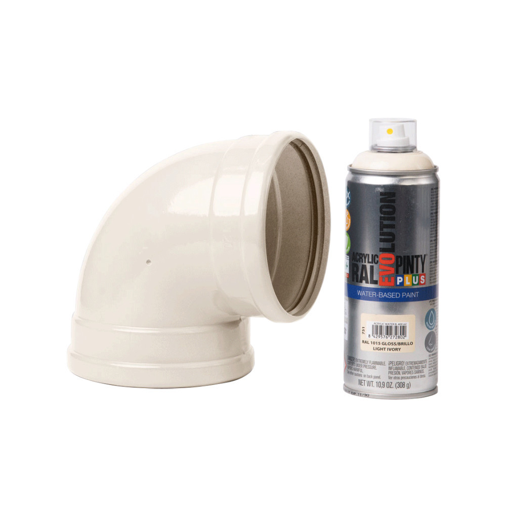 Фарба-аерозоль Pintyplus на водній основі Evolution Ral 1015, Бежевий, глянцевий, 400 мл (8429576272802) - зображення 2