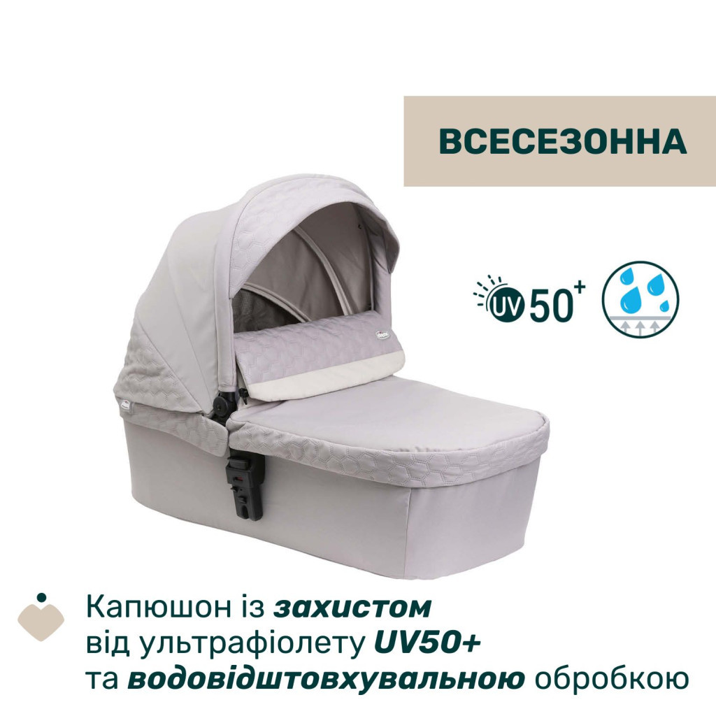 Коляска Chicco 2 в 1 Seety світло сіра (2900990870646) (87097.70.01) - зображення 5