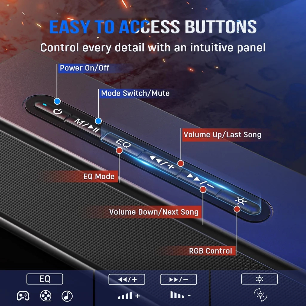 Акустична система Fifine A22 Gaming RGB Black (A22) - зображення 7