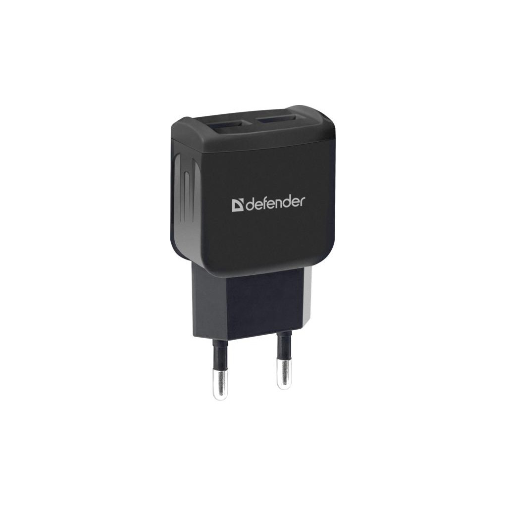 Зарядний пристрій Defender UPС-21 2xUSB,5V/2.1А кабель microUSB (83581) - зображення 1